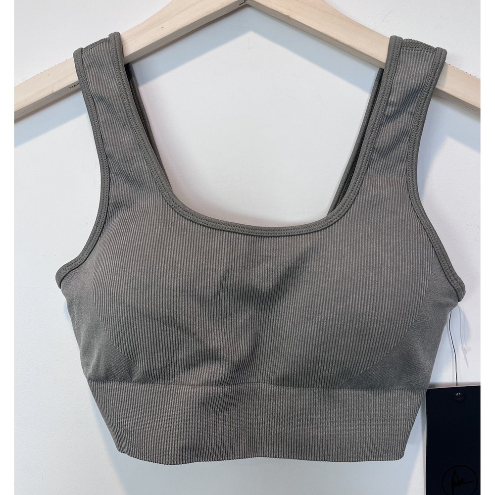 90 Degrees by Reflex Activewear Ribbed Crop Tank Top Size Medium NWT